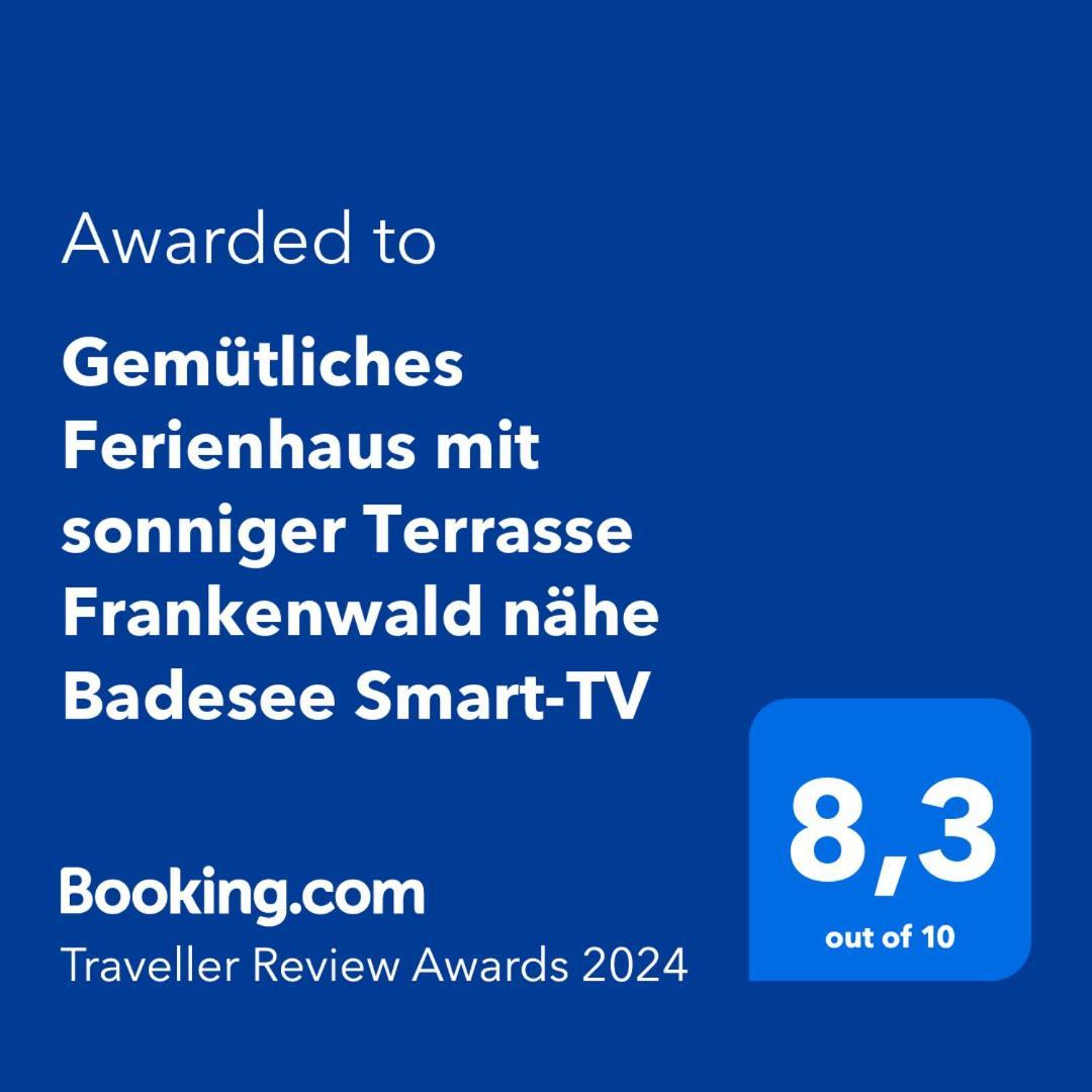 Gemuetliches Ferienhaus Mit Sonniger Terrasse Frankenwald Naehe Badesee Smart-Tv Lichtenberg  Exterior foto